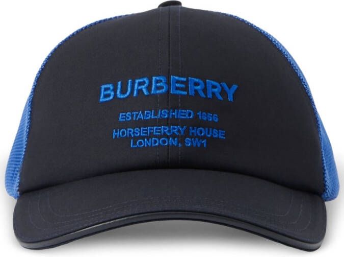 Burberry Pet met patroon Blauw