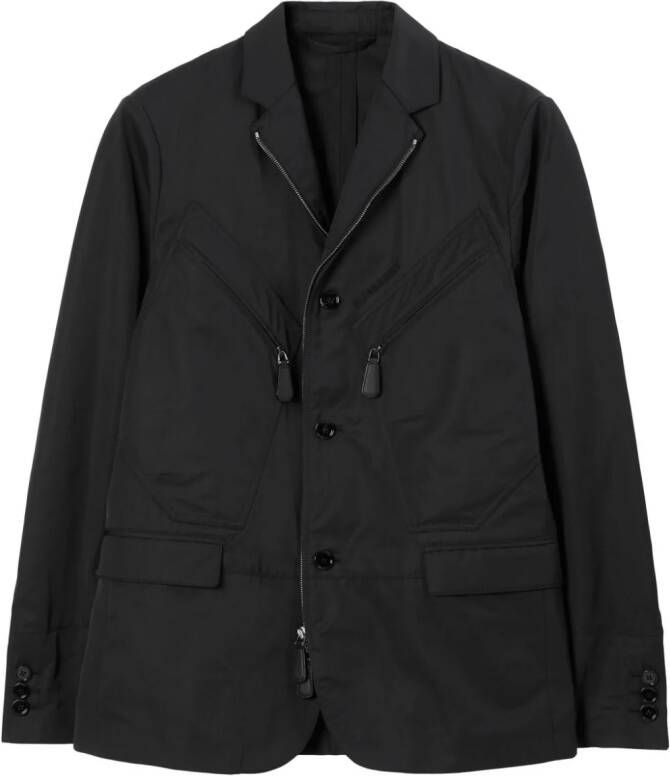 Burberry Jack met satijnen afwerking Zwart