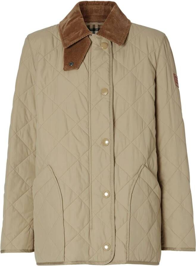 Burberry Gewatteerd jack Beige