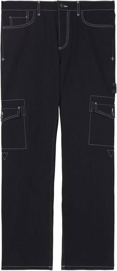Burberry Jeans met contrasterend stiksel Zwart