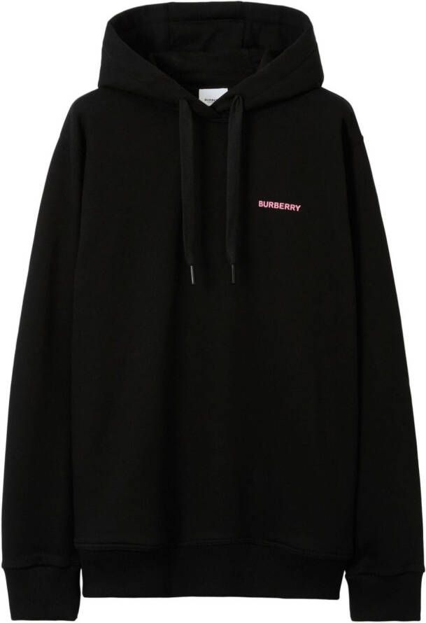 Burberry Katoenen hoodie Zwart