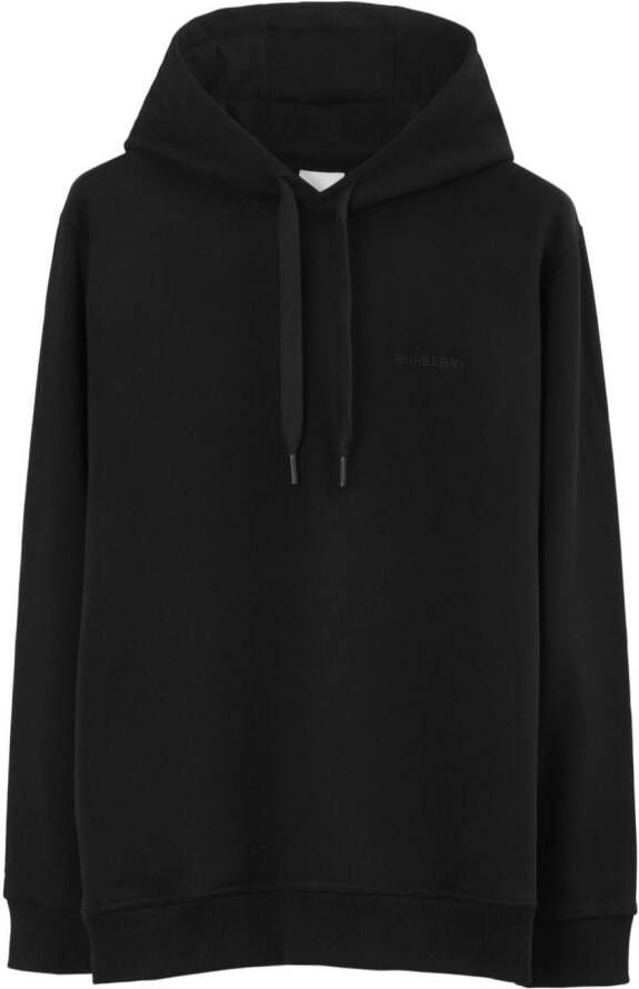 Burberry Katoenen hoodie Zwart