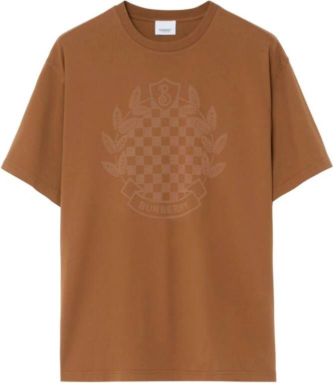 Burberry Katoenen T-shirt Bruin