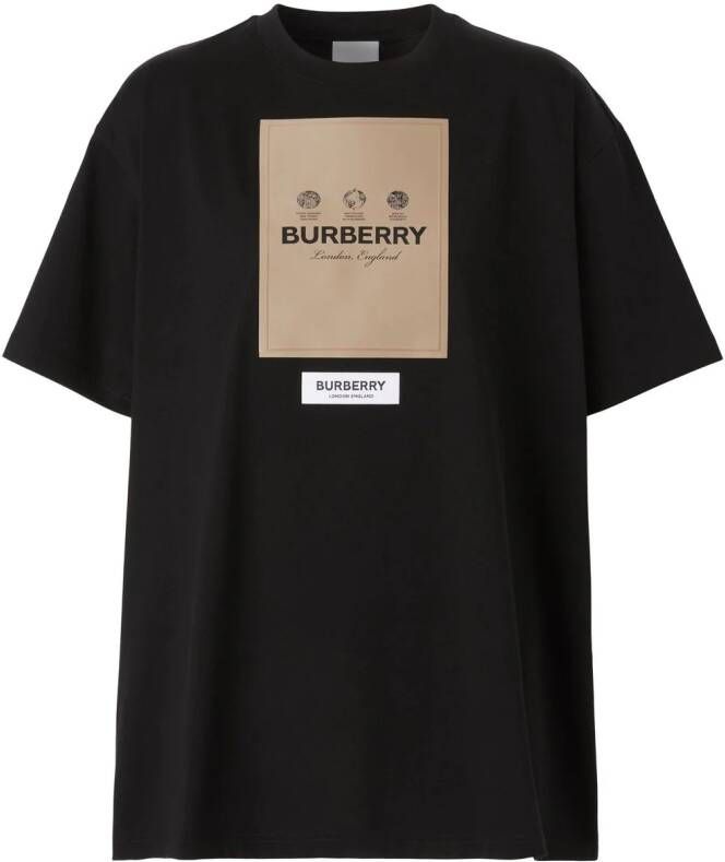 Burberry Katoenen T-shirt Zwart