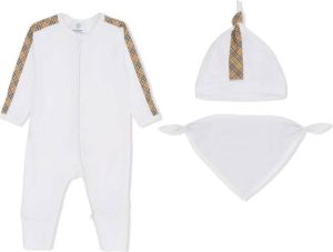 Burberry Kids Baby cadeauset Wit