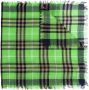 Burberry Kids checked scarf Groen - Thumbnail 1