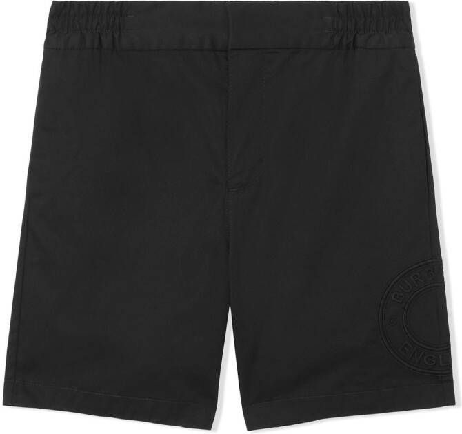 Burberry Kids Chino shorts Zwart