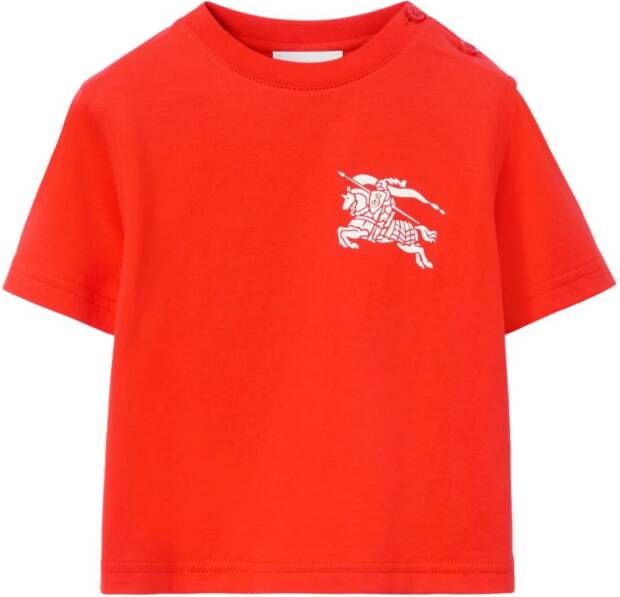 Burberry Kids EKD katoenen T-shirt Oranje