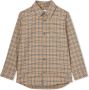 Burberry Kids Geruit shirt Bruin - Thumbnail 1