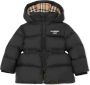 Burberry Kids Gewatteerde jas Zwart - Thumbnail 1