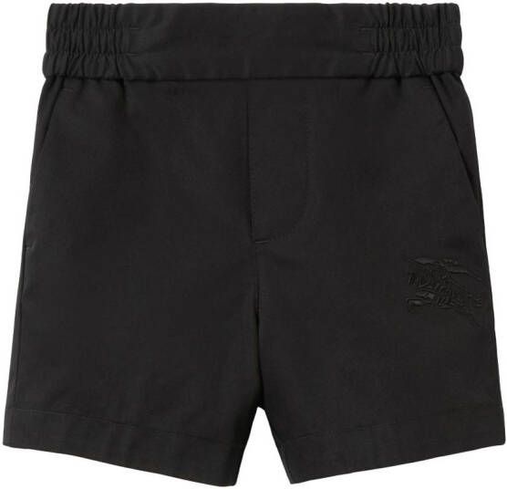 Burberry Kids Katoenen shorts Zwart