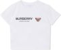 Burberry Kids Katoenen T-shirt Wit - Thumbnail 1