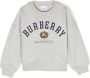 Burberry Kids Sweater met logo-reliëf Grijs - Thumbnail 1