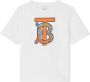 Burberry Kids T-shirt met monogram patroon Wit - Thumbnail 1