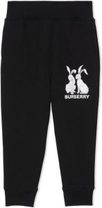 Burberry Kids Trainingsbroek met print Zwart