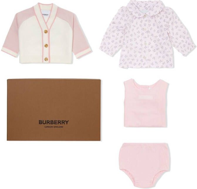 Burberry Kids "Jurk shirt vest en top" Roze