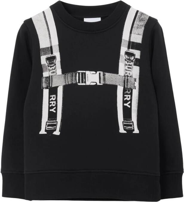 Burberry Kids Sweater met print Zwart