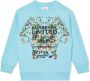 Burberry Kids Sweater met ronde hals Blauw - Thumbnail 1