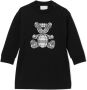 Burberry Kids Sweaterjurk met borduurwerk Zwart - Thumbnail 1