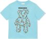 Burberry Kids T-shirt met beerprint Blauw - Thumbnail 1