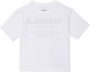 Burberry Kids T-shirt met Horseferry print Wit - Thumbnail 1
