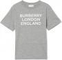 Burberry Kids T-shirt met logoprint Grijs - Thumbnail 1