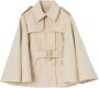 Burberry Kids Trenchcoat met flared mouwen Beige - Thumbnail 1