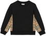 Burberry Kids Sweater met Vintage Check Zwart - Thumbnail 1