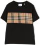 Burberry Kids Vintage Check T-shirt Zwart - Thumbnail 1
