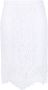 Burberry High-waist midi-rok Wit - Thumbnail 1
