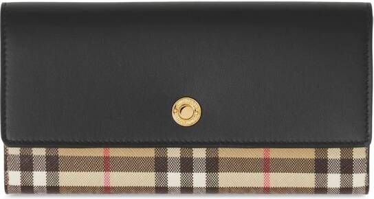 Burberry Leren portemonnee Bruin