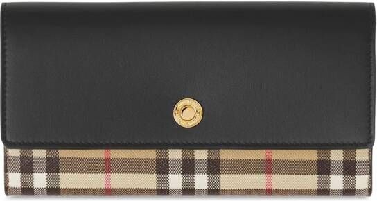 Burberry Leren portemonnee Bruin