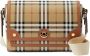 Burberry Note Check crossbodytas Bruin - Thumbnail 1