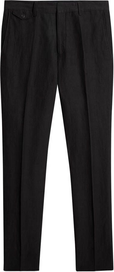 Burberry Linnen broek met zijden pasvorm Zwart