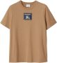 Burberry T-shirt met logopatch Bruin - Thumbnail 1