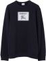 Burberry Sweater met logopatch Blauw - Thumbnail 1