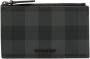Burberry Geruite portemonnee Zwart - Thumbnail 1