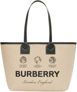 Burberry Shopper met logoprint Beige