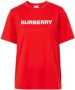 Burberry T-shirt met logoprint Rood - Thumbnail 1