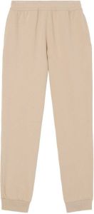 Burberry logo-print stretch-cotton track trousers Beige