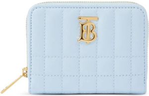 Burberry Lola quilted zipped wallet Blauw