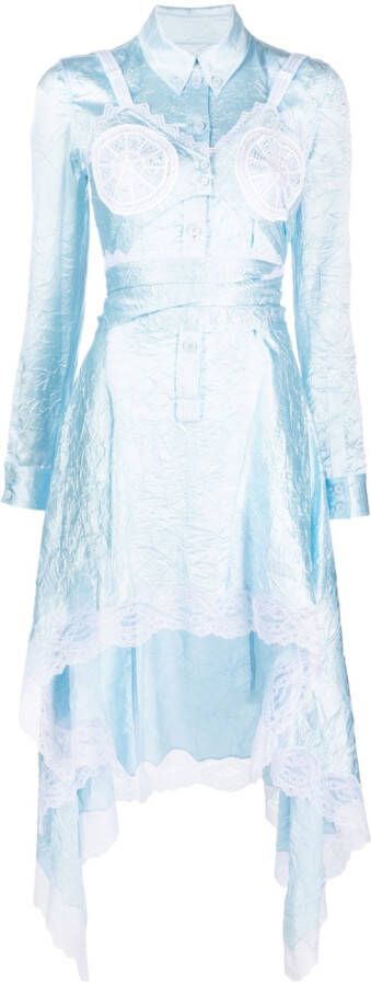 Burberry Asymmetrische jurk Blauw