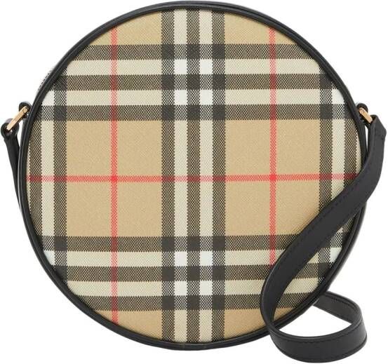 Burberry Louise Vintage Check ronde tas Beige