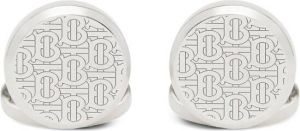 Burberry Manchetknopen met gegraveerd monogram Zilver
