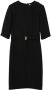Burberry Midi-jurk met monogram Zwart - Thumbnail 1