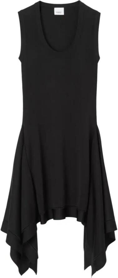 Burberry Mini-jurk met gedrapeerde afwerking Zwart