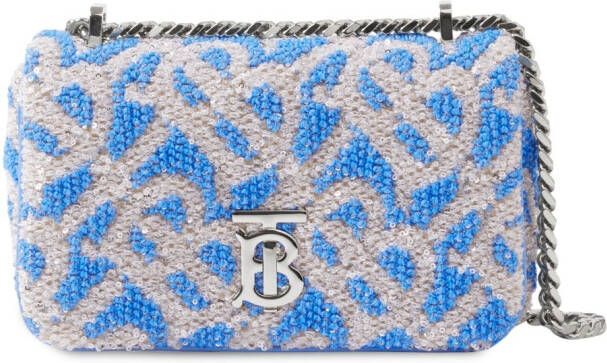 Burberry Lola crossbodytas verfraaid met pailletten Blauw