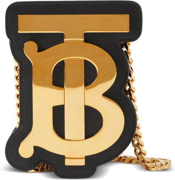 Burberry Tas met monogram plakkaat Zwart