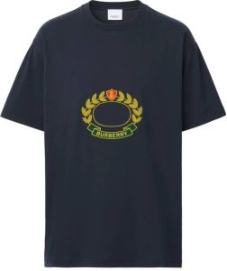 Burberry T-shirt met borduurwerk Blauw