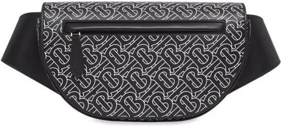 Burberry Olympia heuptas met monogramprint Zwart